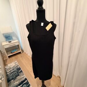 Elegant Black Sleeveless Dress by Popilush